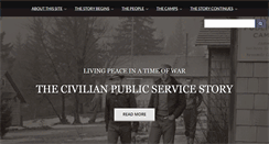 Desktop Screenshot of civilianpublicservice.org